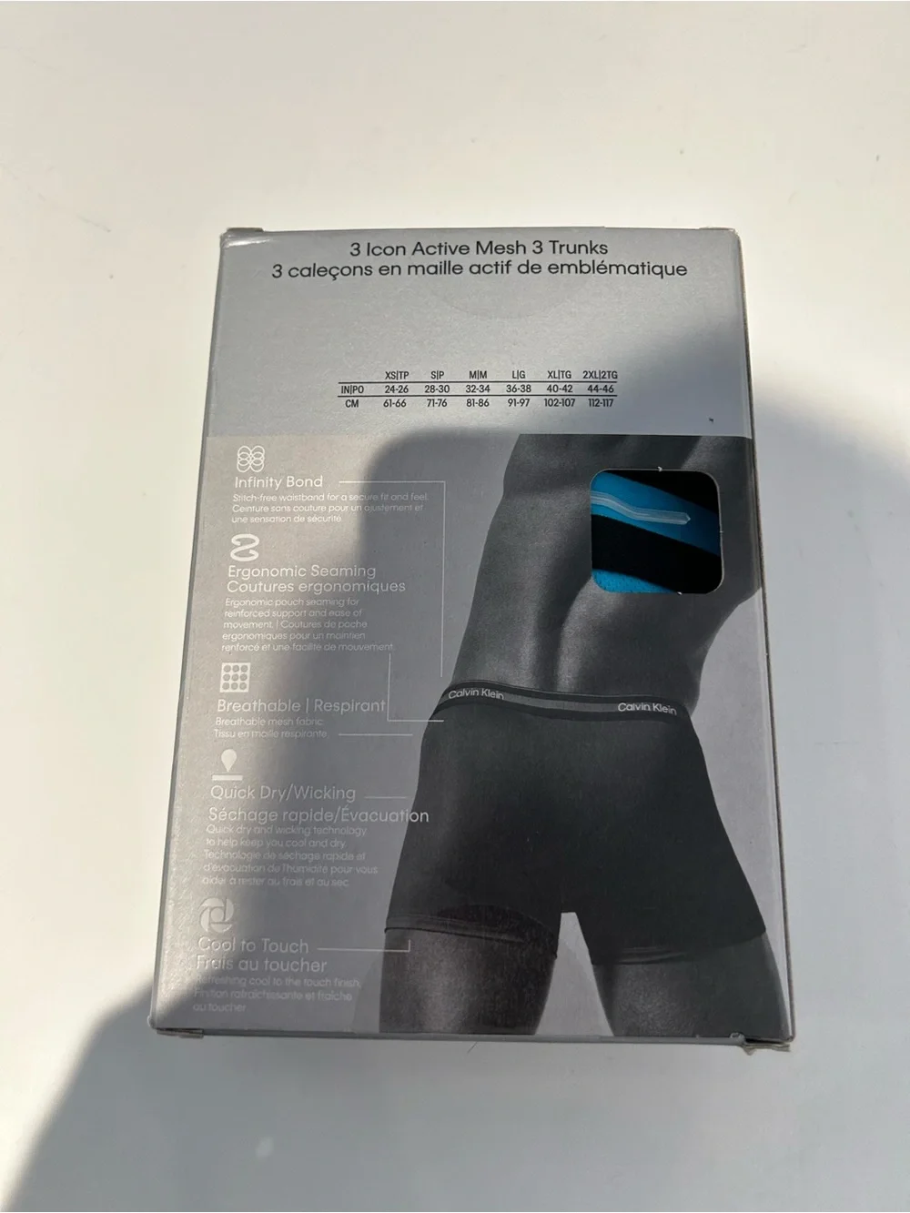 Calvin Klein ICON 3-Pack trunk mesh   in Black, Blue, Red breathable  new